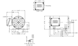 DP002504NPW01,  Rolled Steel NEMA Premium Efficiency 2Hp 4P 143/5T 3Ph 575 V 60 Hz IC01 - ODP - Foot-mounted