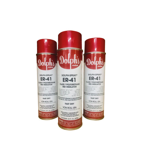 DOLPH-SPRAY ER-41 Red Air-Drying Polyurethane Varnish 155°C, red, aerosal SPRAY can