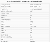 D1CPA2PH9,Us Motors,1Hp,1725 Rpm,115/208-230V,Fr:56H,T063CKP2137012B, - HVAC ELECTRIC MOTOR - E-Motor Nations - electric motors - [product_tags]- motor electric - moteur électrique - moteurs - drive - replacement - venmar - hvac - méchoui - capacitor - condensateur - fan