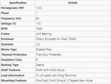EC34W115, Elco, 1/20Hp, 1800 Rpm, 115 Volts, Fr:Unit Bearing, Teao,