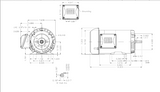 FC.75404W01DOE, Weg, 0.75 Hp, 1760 Rpm, 208-230/460V, Frame:56C, TEFC,