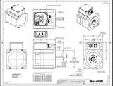 BSM100C-4150AA,Resolver,S4P124W110,Baldor,AC Brushless Servo,C-Series,