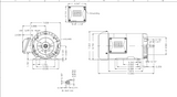 CT001404NPW01,WEG,1.5Hp,1750 Rpm,230-460 Volts,Fr:143/5TC,TEFC,W01,